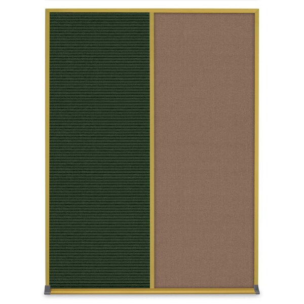 Single Door Radius Corkboard, 24"X36", S